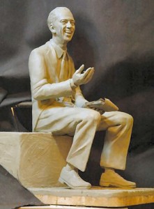 FRIENDLY GESTURE-Model for the Don Knotts statue in Morgantown, W.V., by local sculptor Jamie Lester.